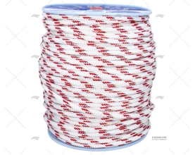 CORDAGE TOP-CRUISING 12mm BLANC/ROUGE 20 LIROS