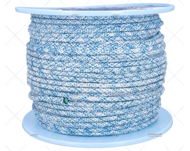 HALYARD TOP GRIP 08mm WHITE/BLUE 200m LIROS