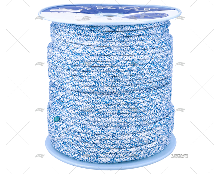 HALYARD TOP GRIP 10mm WHITE/BLUE 200m LIROS