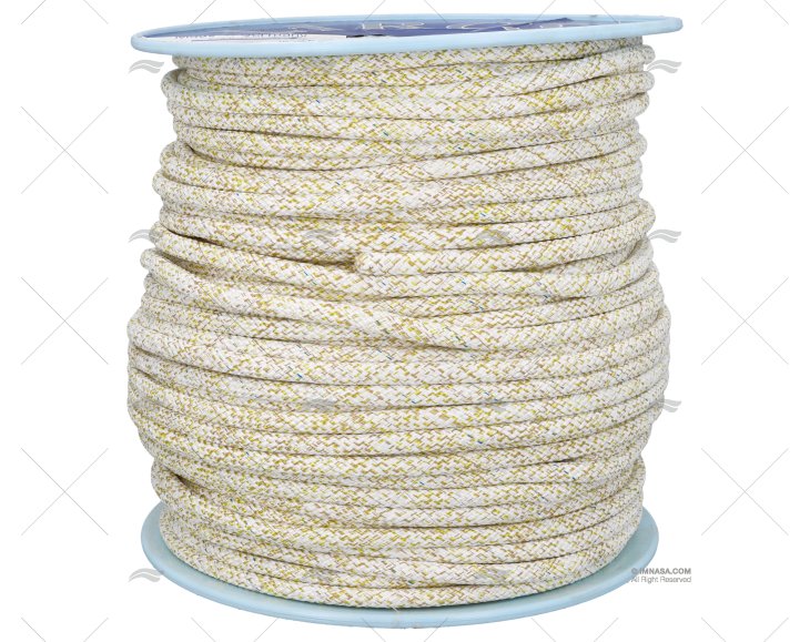 HALYARD TOP GRIP 10mm WHITE/YELLOW 200MT LIROS