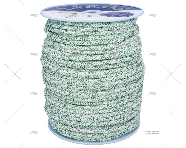 HALYARD TOP GRIP 12mm WHITE/GREEN 200m LIROS