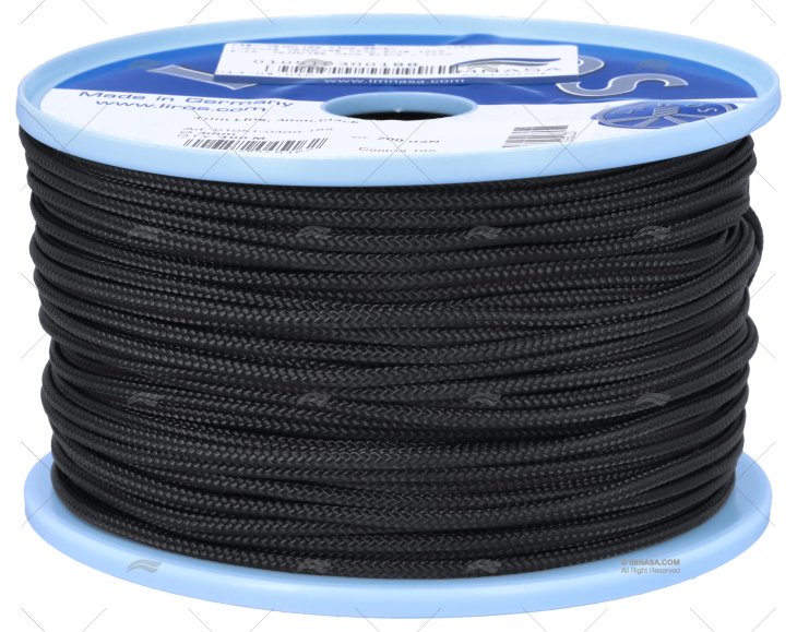 CORDAGE TRIMLINE 03mm NOIR 100m LIROS