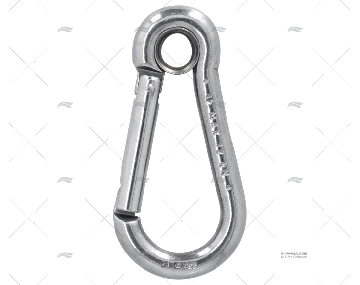 CARABINE HOOK S.S. 10X100mm W/ EYE KONG