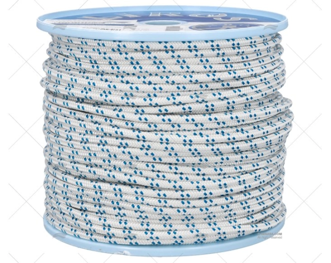 CABO TRIMLINE 05mm BRANCO / AZUL 100m LIROS