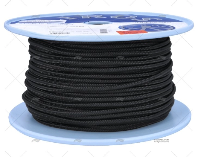 CORDAGE TRIMLINE 06mm NOIR   100m LIROS