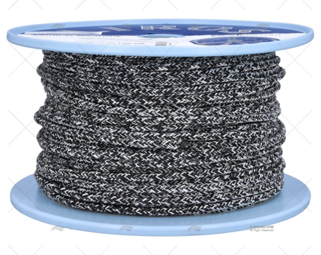 CORDAGE MAGIC PRO 06mm BLANC/NOIR 100m LIROS