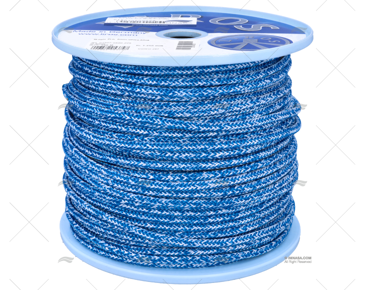 CORDAGE MAGIC PRO 05MM BLANC /BLEU  100M LIROS