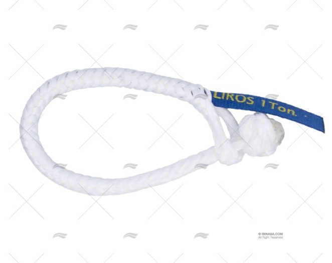 SHACKLE TEXTILE  6mm WHITE MAX LOAD 1t