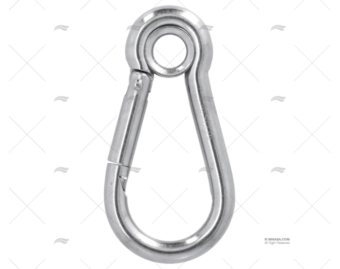 CARABINE HOOK W/ EYE S.S.316 9x90mm