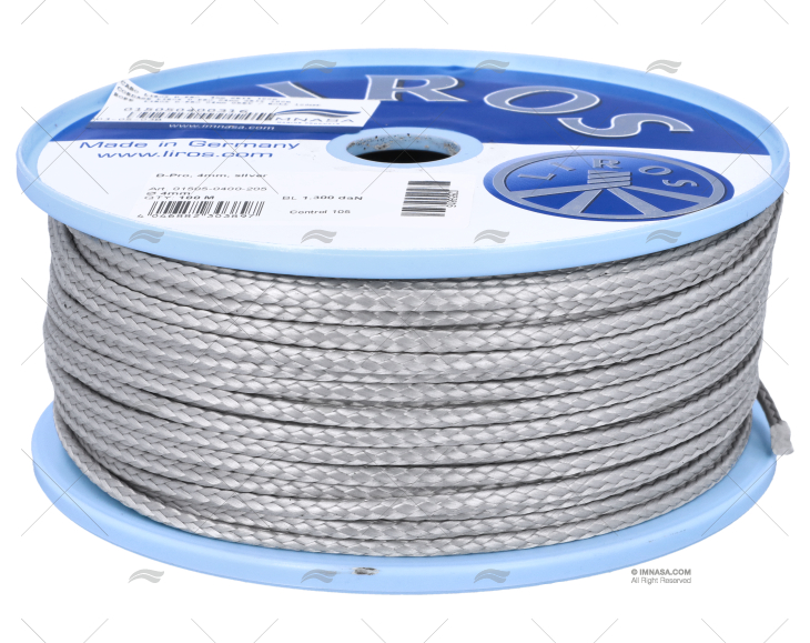 CORDAGE LIROS D-PRO 04mm GRIS 100m LIROS