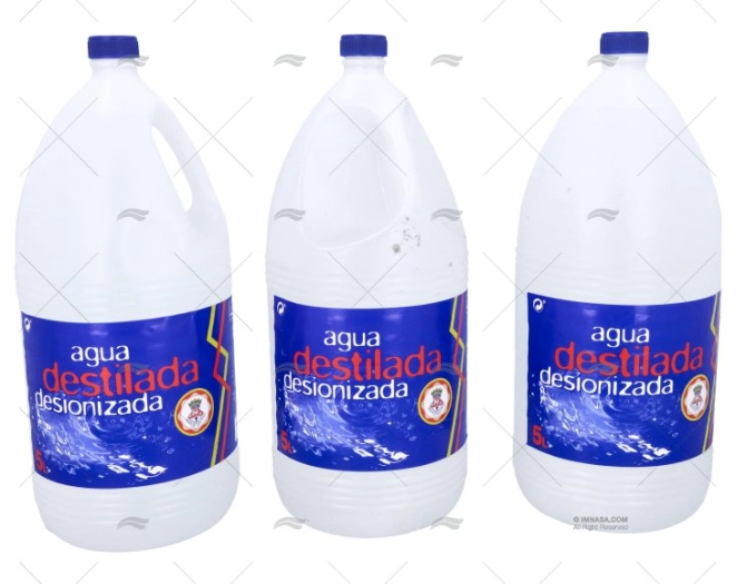 ÁGUA DESTILADA 5 LTR (3U.)