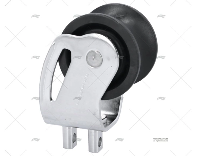 PULLEY W/SUPPORT GENOA TRAVELLER CAR LEWMAR