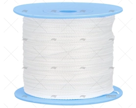 CORDAGE DYNEEMA TRESSE 0,60mm BLANC 500m LIROS