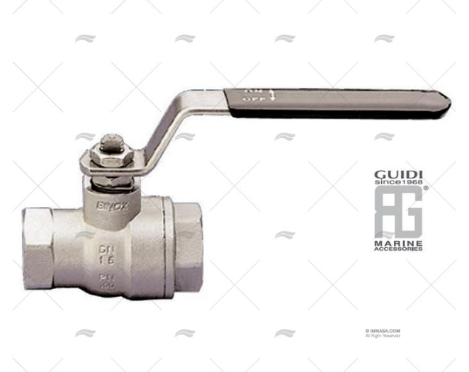 BALL VALVE INOX 1/4" GUIDI