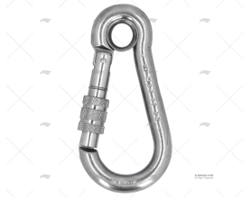 CARABINE HOOK WITH LOCKING RING 100 KONG KONG