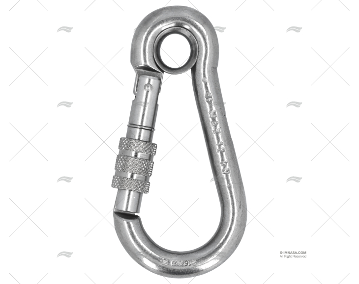 CARABINE HOOK WITH LOCKING RING 100 KONG KONG