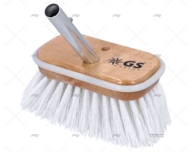 STIFF DECK BRUSH WHITE 6" GS IMNASA