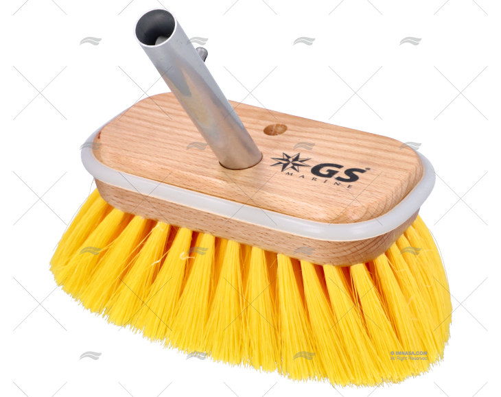 MEDIUM DECK BRUSH YELLOW 6" GS IMNASA