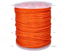 CORDA DE ESQUI 200m BRANCO LARANJA 8mm