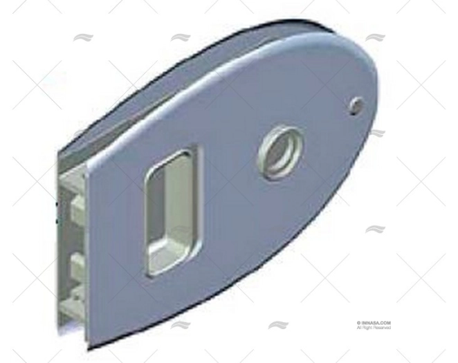 SOUTHCO OVAL FLUSH SLID. DOOR LATCH INOX SOUTHCO