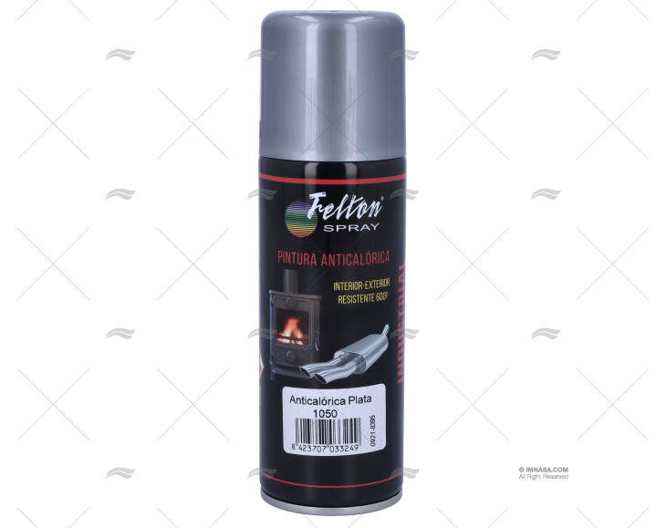 SPRAY PINTURA 300º PLATA  200 ml.