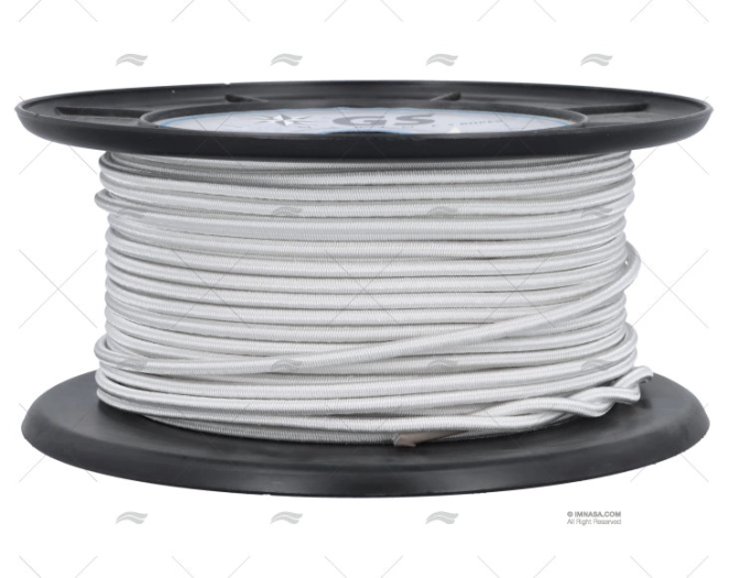 WHITE SHOCK CORD 5mm 100M