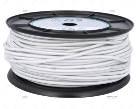 WHITE SHOCK CORD 6mm 100M