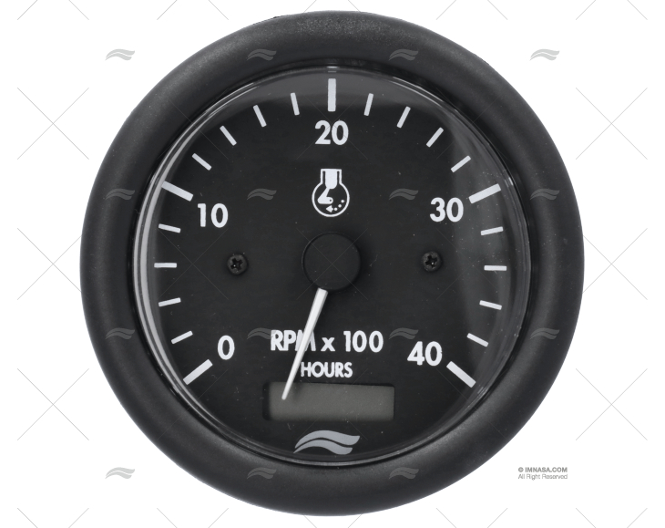 TACHOMETER IMB 4000rpm 12V W/HOURMETER IMNASA