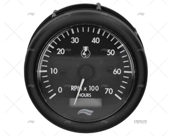 TACHOMETER IMN 7000rpm 12V W/HOURMETER IMNASA