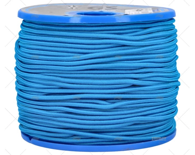 SANDOW ELASTIQUE BLEU 4 mm / 100 MT