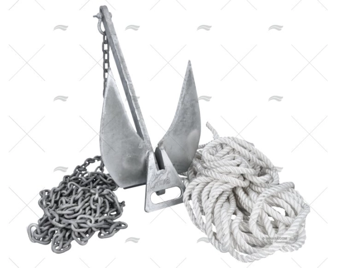 MOORING KIT WITH ANCHOR 14kg IMNASA