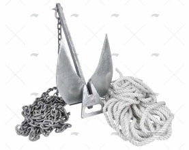 MOORING KIT WITH ANCHOR 24kg IMNASA