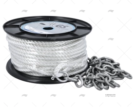 ROPE & CHAIN KIT + SHACKLE 50m/8mm