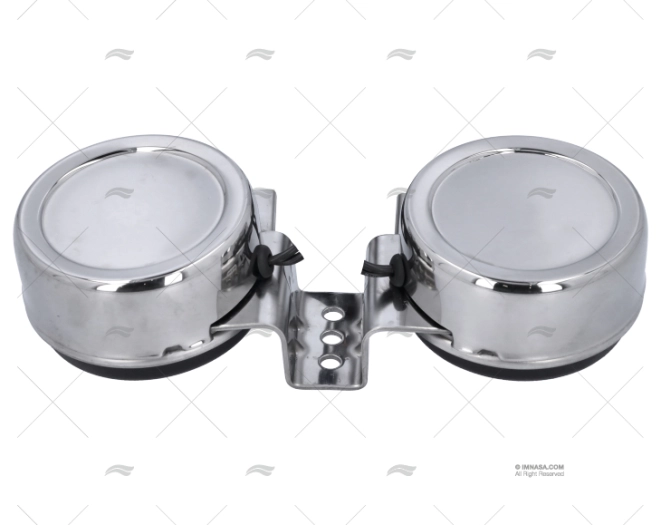 ADVERTISEUR DOUBLE INOX 110+5db