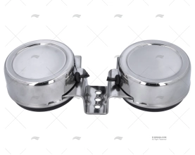 ADVERTISEUR DOUBLE INOX 110+5db