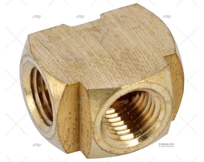 BRASS FITTING RACCORD (T) 1/4"NPT  3POS.