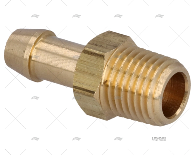 BRASS FITTING RACCORD HOSE 1/4"NPT