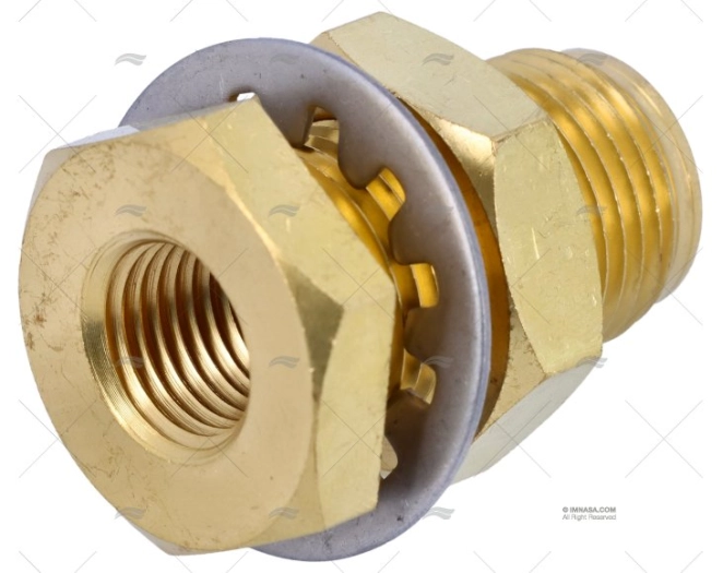 CONECTOR ATRAVESSADOR DE PAREDES 1/4"NPT