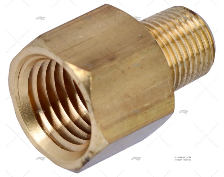 BRASS FITTING  REDUCER  1/4"NPT -1/8" FN