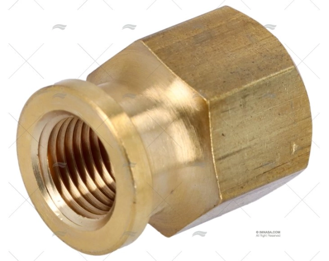 BRASS FITTING  REDUCER  1/8"NPT -1/4" FN