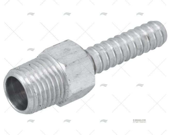 CONECTOR ALUMINIO  TUBO 1/4"-1/4"NPT