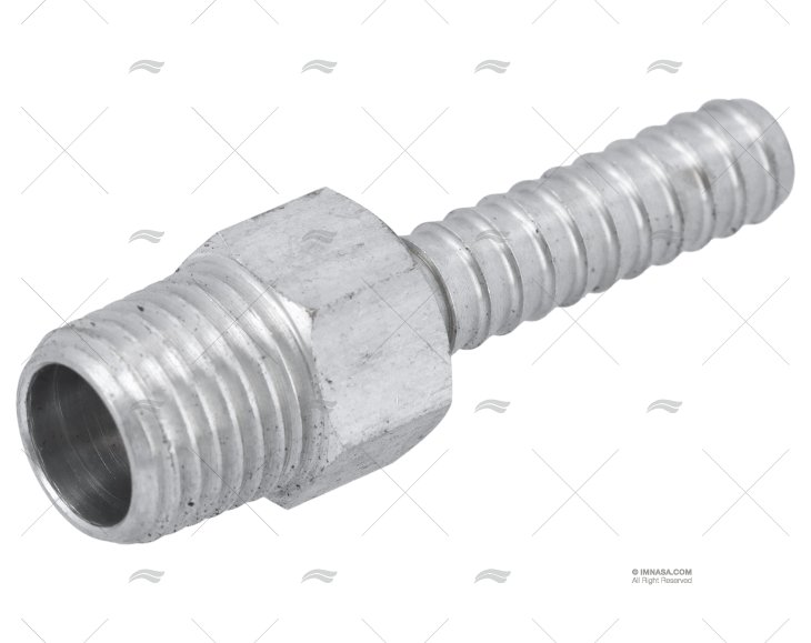 CONECTOR ALUMINIO  TUBO 1/4"-1/4"NPT