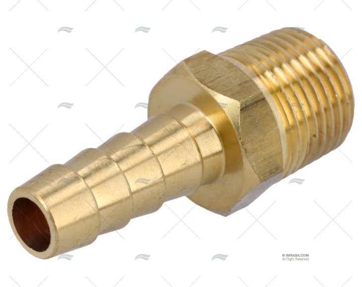 BRASS FITTING  HOSE 10mm -RAC 3/8"