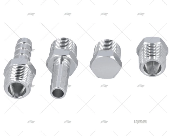 CONECTOR KIT ALUMINIO 2UD 3/8"NPT + 2TAP