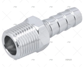 CONECTOR ALUMINIO  TUBO 10mm - ROSCA 3/8