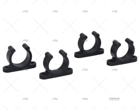 STANDARD TUBE CLIPS 30mm BLACK