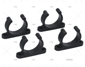 STANDARD TUBE CLIPS 40mm BLACK