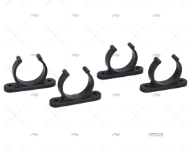 STANDARD TUBE CLIPS 45mm BLACK