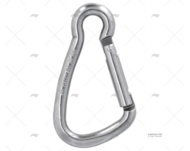 MOSQUETON SIN OJO 125 INOX HARNESS KONG KONG