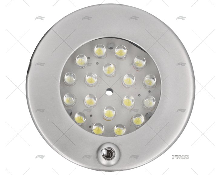 LUZ LED 70mm PLATEADO NICKEL C/INT